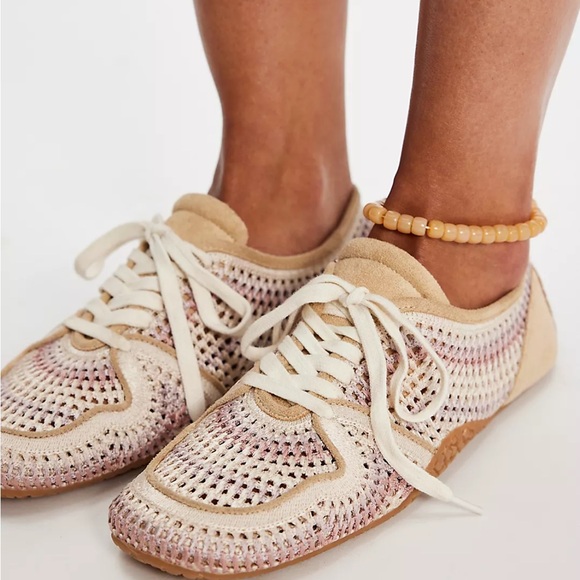 Free People Shoes - Free People-Crochet Low Pro Sneakers-Boho-New-Size 7